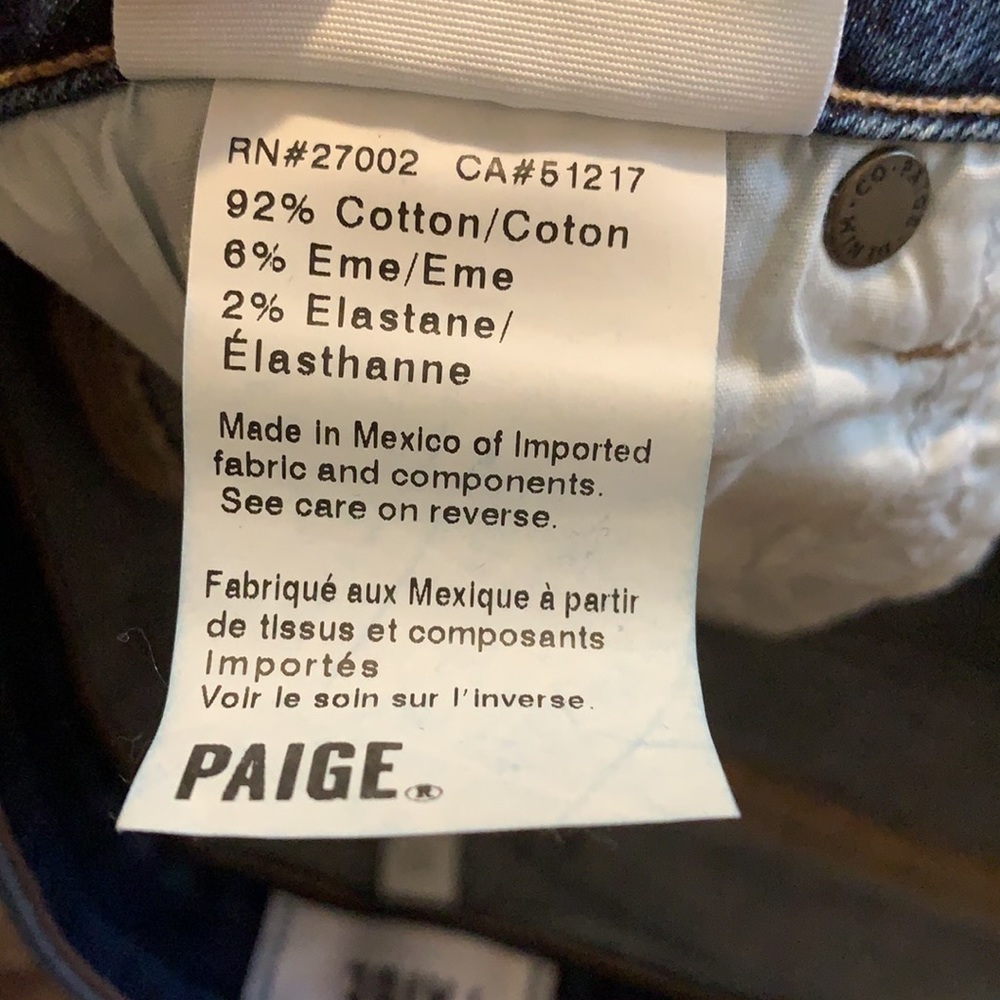 Paige Jimmy Jimmy Medium Wash Ezra Distressed Rolled Cuff Jean Denim Short - Picture 11 of 14